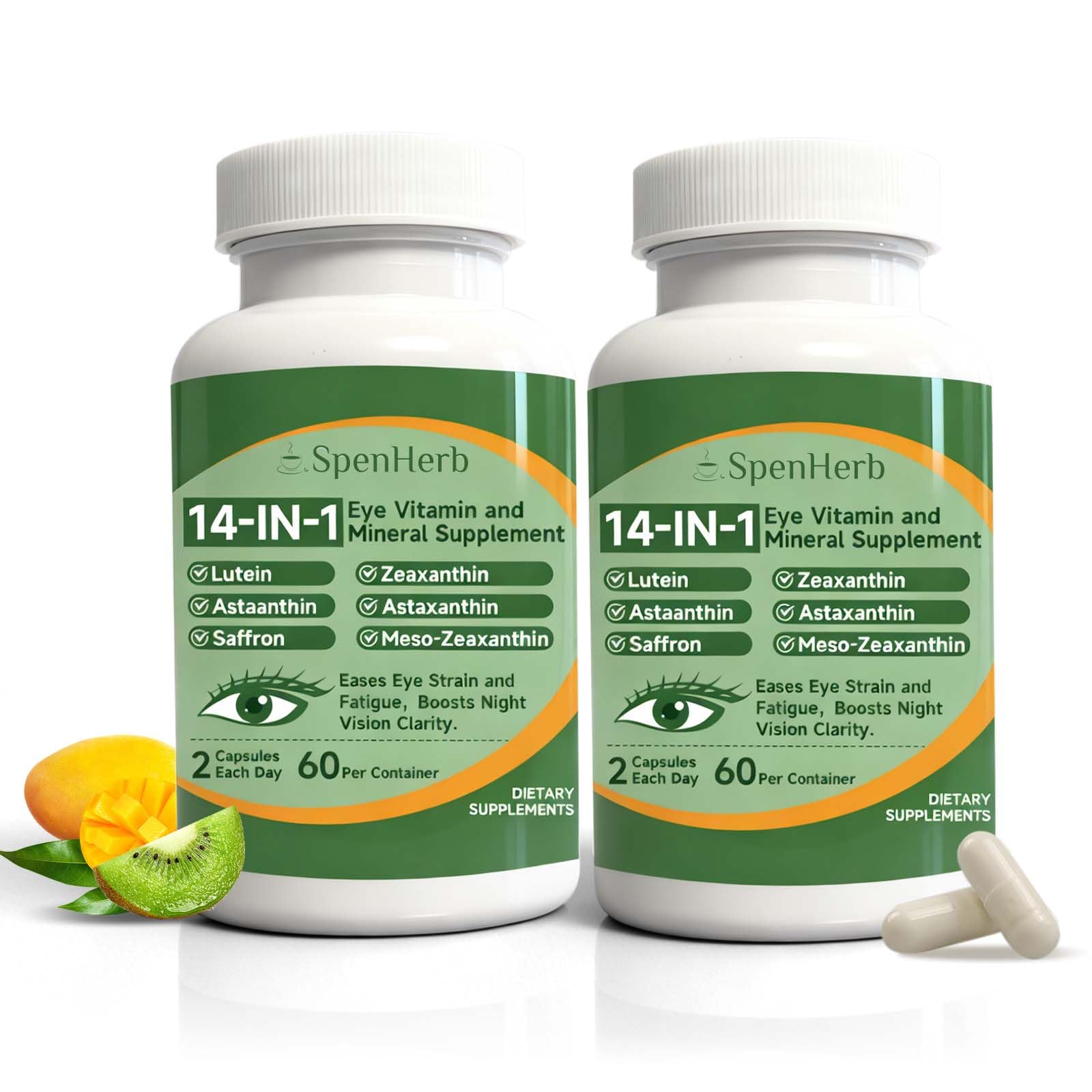 SpenHerb eye vitamin bottle illustrating convenient daily eye health support