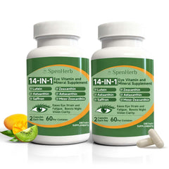SpenHerb eye vitamin bottle illustrating convenient daily eye health support