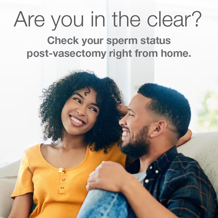 Contents of the SpermCheck Vasectomy Kit laid out for simple testing.