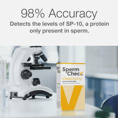 Sample collection area of the SpermCheck Kit designed for hygiene.