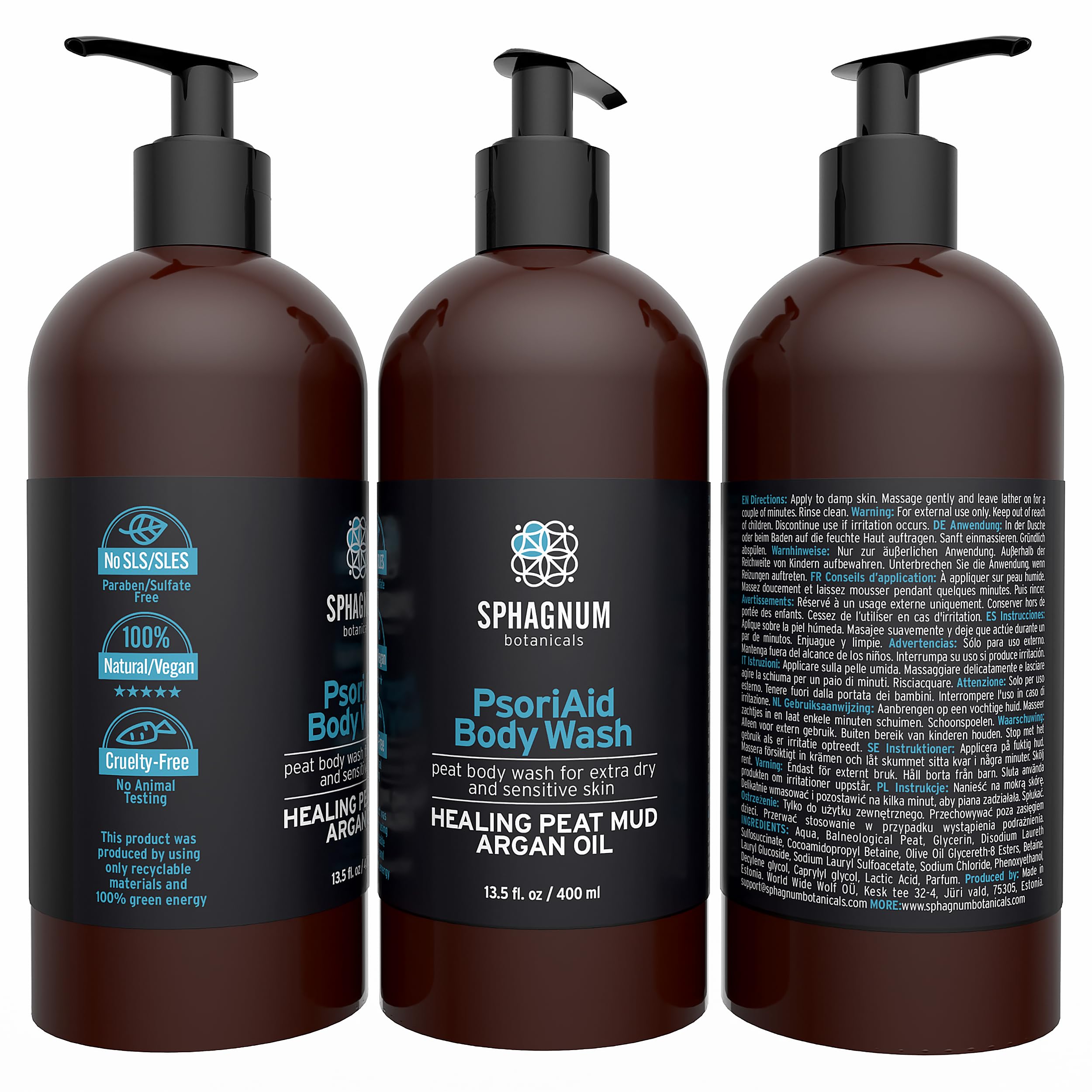 Sphagnum Botanicals skin-friendly formula image reinforces safe use