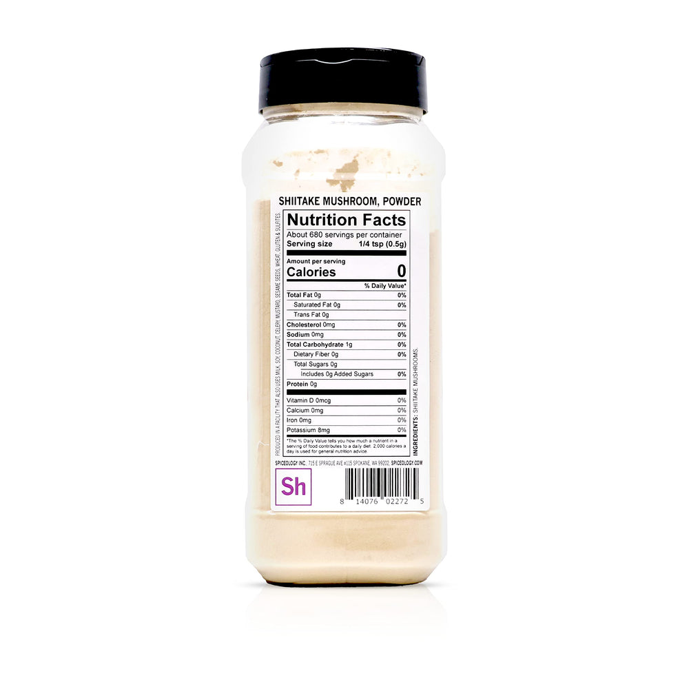 Spiceology Shiitake Mushroom Powder pour enables easy seasoning and even distribution.
