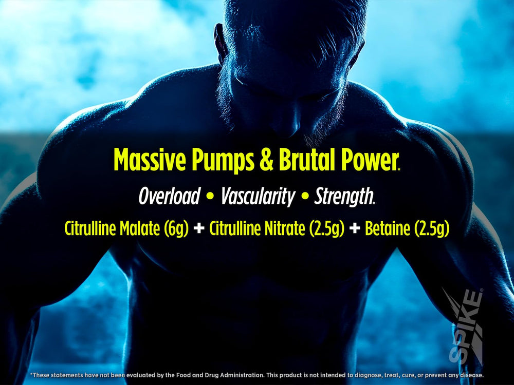 Spike Igniter label closeup emphasizing caffeine and nitric-oxide ingredients