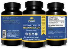 Close-up label of Spiritual Nutrients Pristine clay showing purity