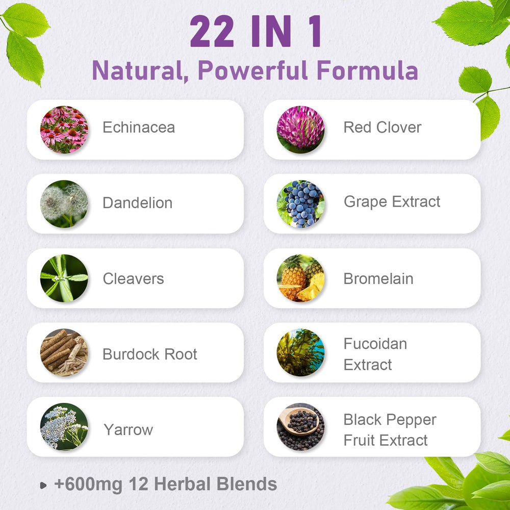 Spliferkou capsules with Dandelion and Yarrow for fluid balance and gentle detox.