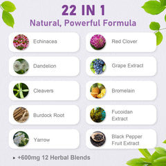 Spliferkou capsules with Dandelion and Yarrow for fluid balance and gentle detox.