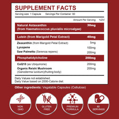 Spliferkou eye-health capsules with lutein and zeaxanthin for clearer vision support.