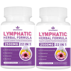 Spliferkou lymphatic drainage capsules in bottle for daily lymphatic support.