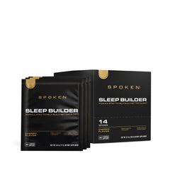 Spoken Nutrition Sleep Builder pack shot for nightly relaxation.