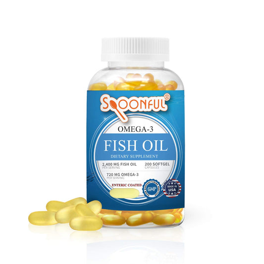 Spoonful Omega3 enteric coating bottle — smoother digestion and enhanced absorption