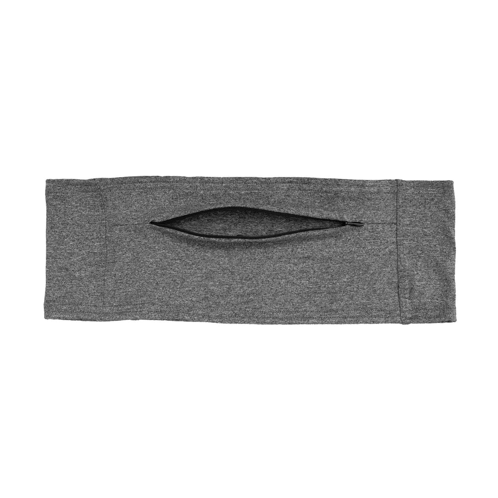 Spoonie Threads Double Pocket Belt front-pocket-zip enables quick, secure device access.