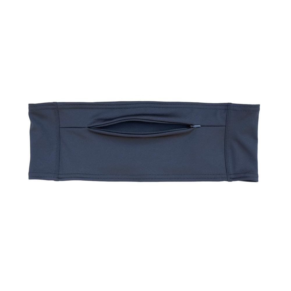 Spoonie Threads belt worn over clothes demonstrates discreet carry during workouts