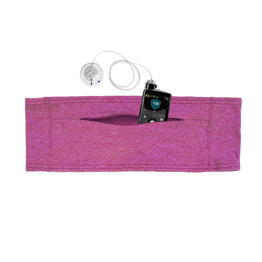 Spoonie Threads belt front pocket with zipper for secure access.