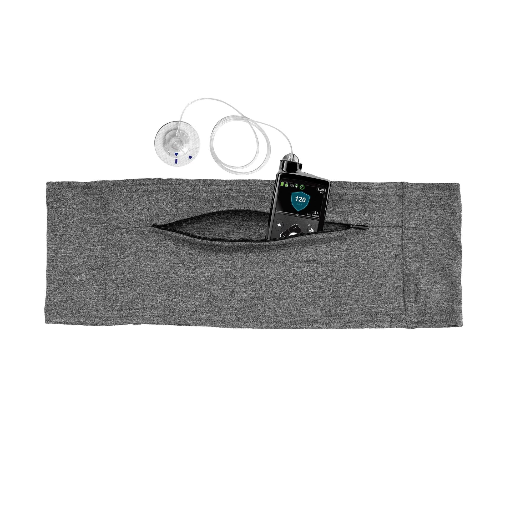 Spoonie Threads Double Pocket Belt front pocket with zipper for easy access