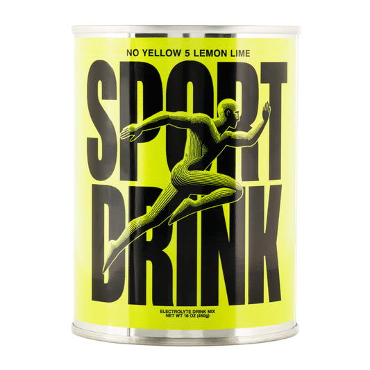 SPORT DRINK electrolytes powder with lemon-lime flavor for refreshing hydration during workouts