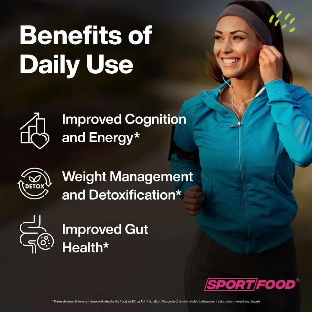 Sport Food beets and cordyceps boost energy and mental clarity.