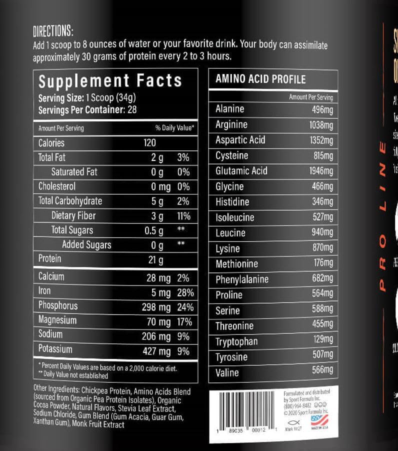 Sport Formula 99 chocolate-flavored powder being dispensed into a glass.