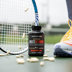 Sport Formula 99 dissolves in water for a refreshing vitamin drink.