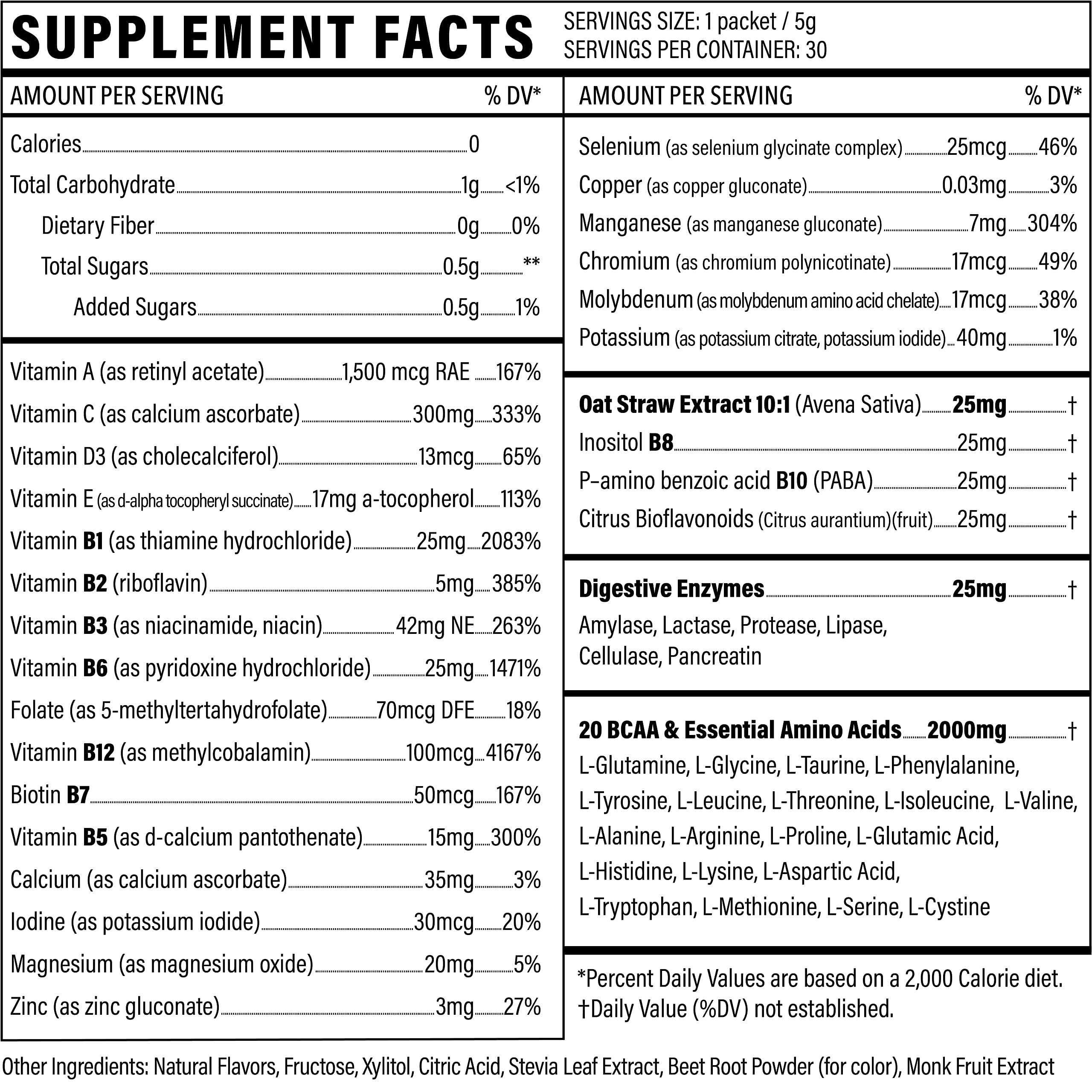 Sport Formula 99 electrolyte and B vitamin blend supports steady energy and hydration.