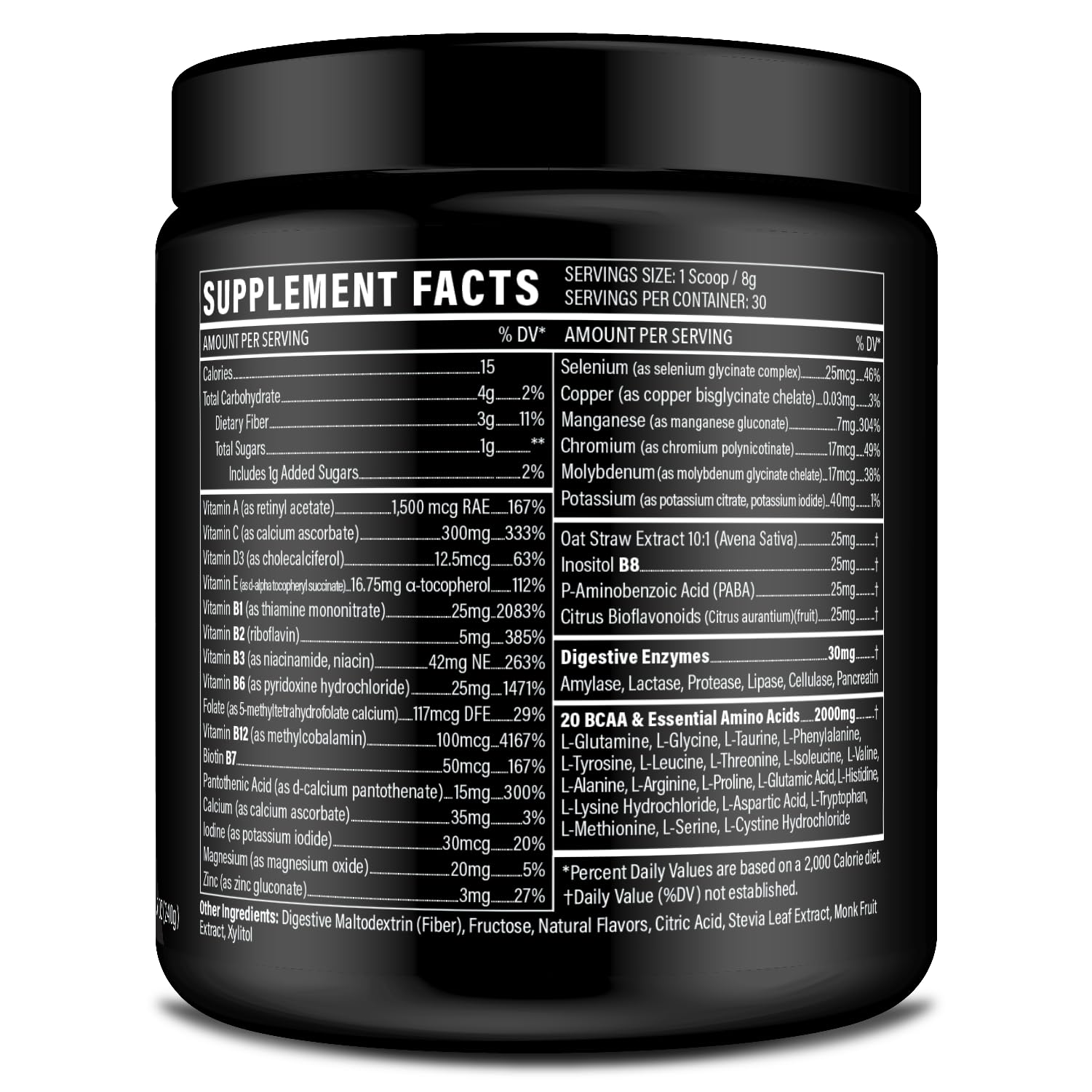 Sport Formula 99 electrolytes glass highlights hydration blend