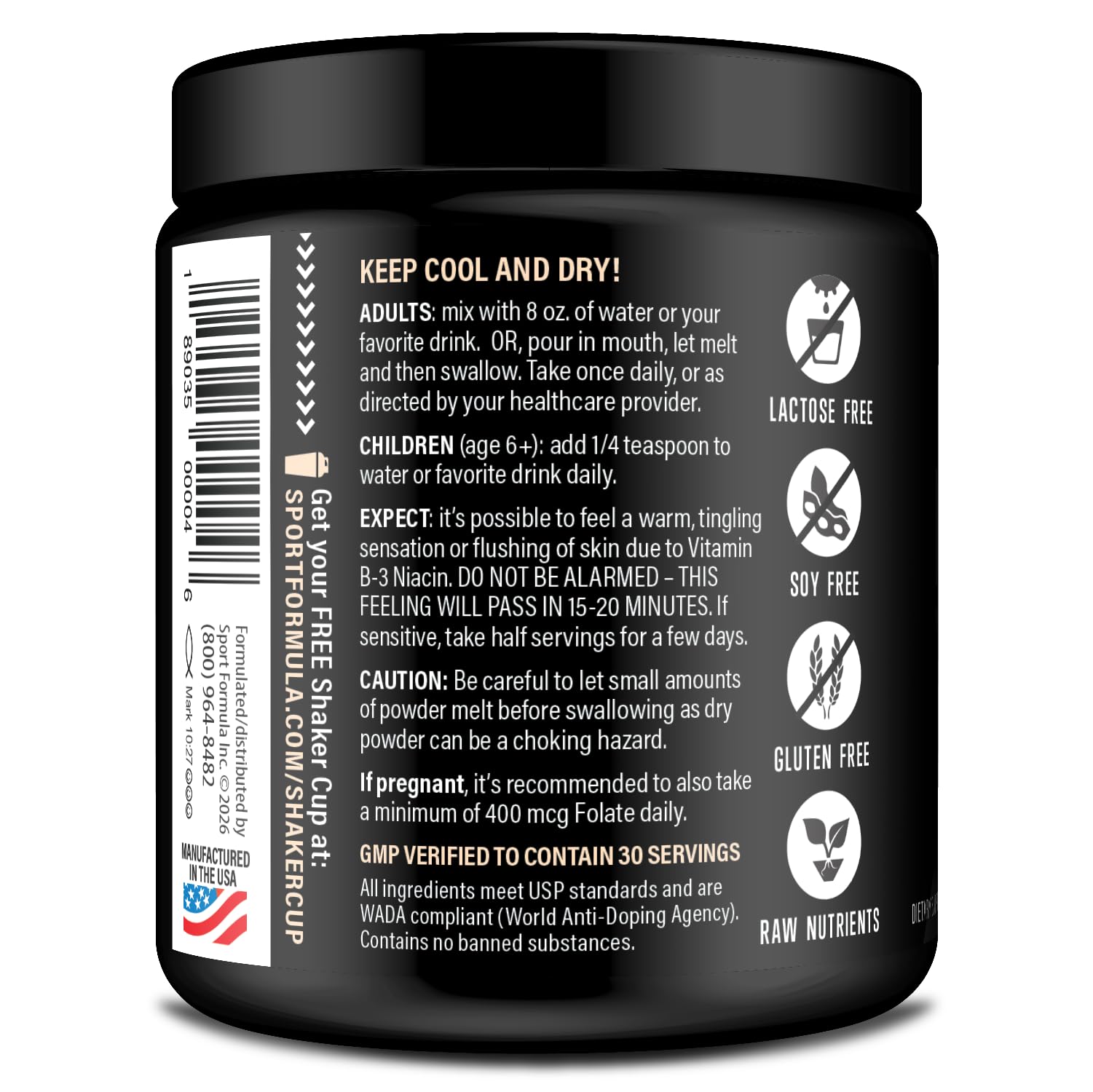 Sport Formula 99 raw vitamins activation concept image implies fast absorption