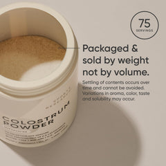 Sports Research Colostrum Powder measuring spoon ready for use