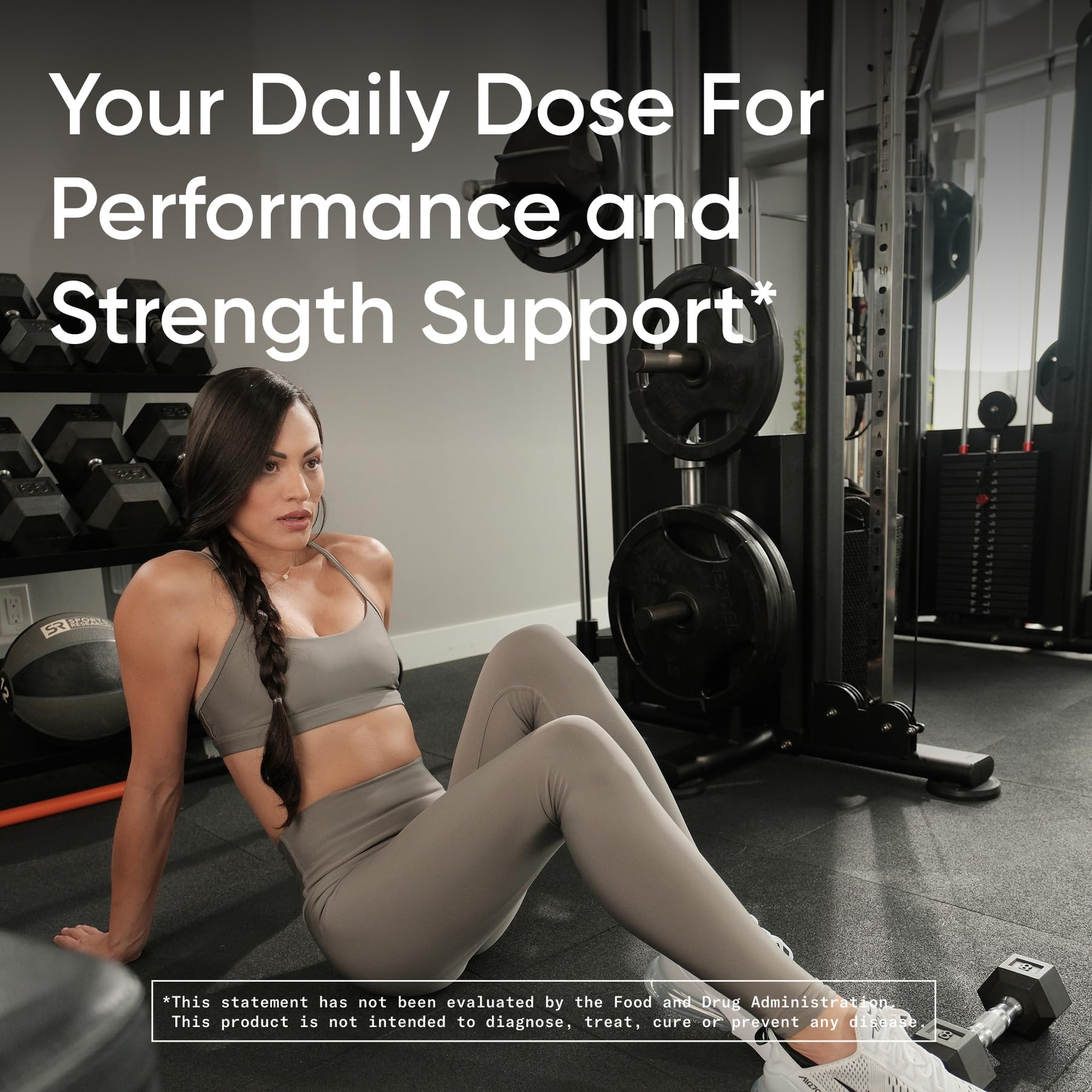Sports Research Creatine Monohydrate Capsules support for post-exercise recovery during training