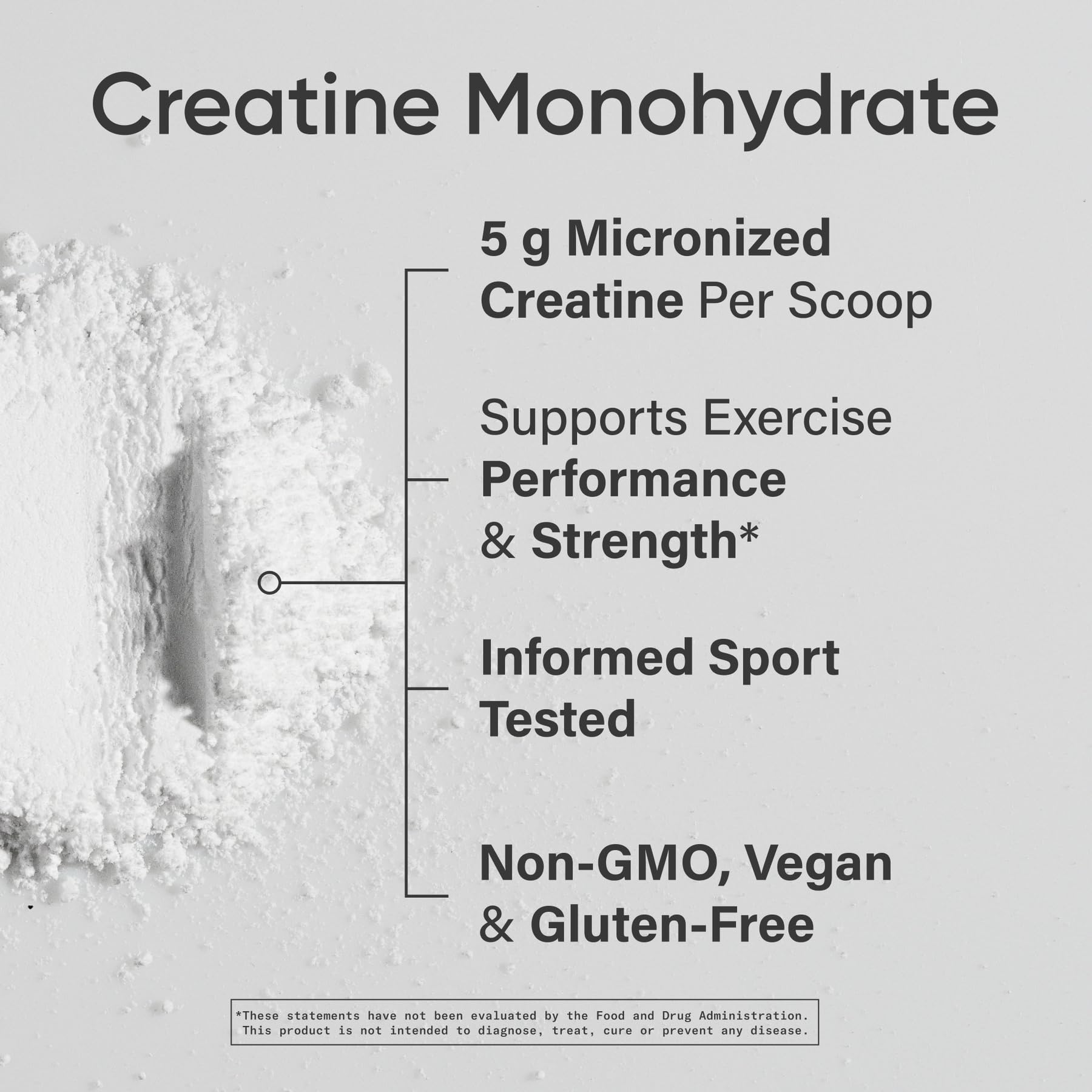 Sports Research Creatine Monohydrate scoop for precise daily dosing and lean muscle support.