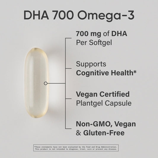 Sports Research DHA vegan softgels for convenient daily vegan omega-3 intake