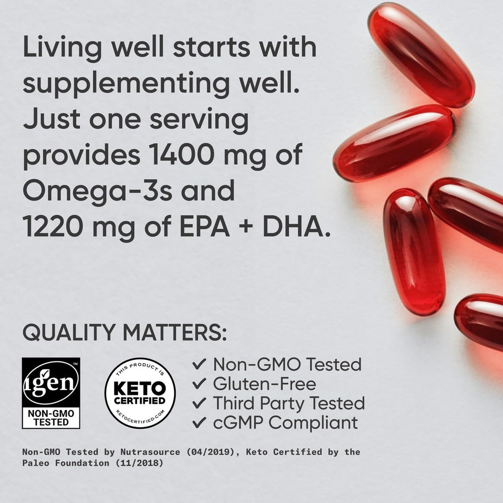 Sports Research Keto Omega wild sockeye salmon highlighting salmon-derived omega-3 richness