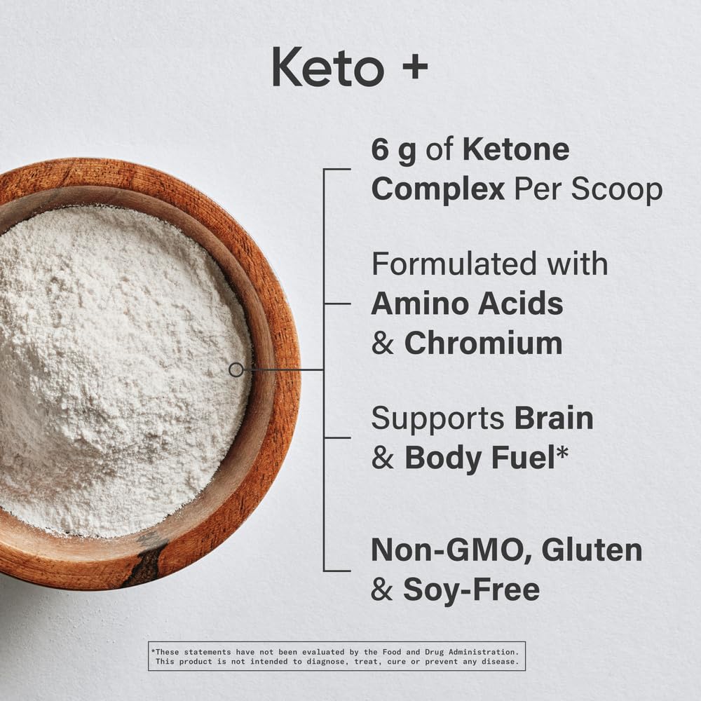 Sports Research Keto Plus scoop measuring powder for shaker-ready blend