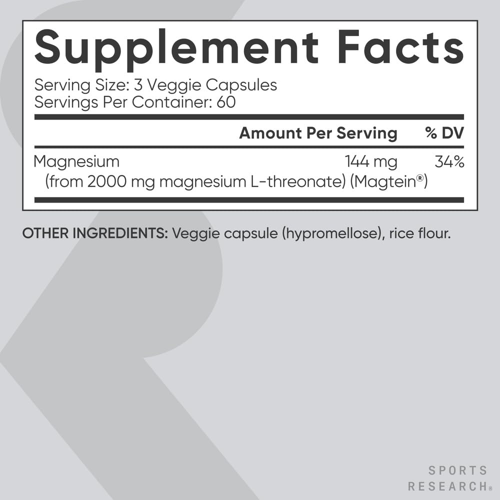 Sports Research made-in-USA facility badge signals quality and compliance.