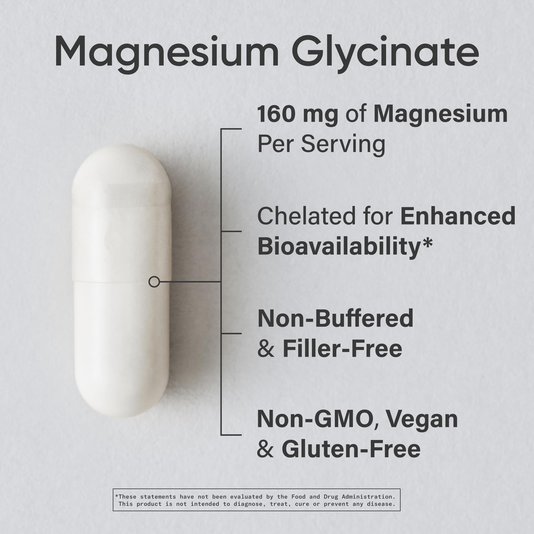 Sports Research Magnesium Glycinate capsules ready for nightly routine.