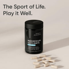 Sports Research Magnesium Glycinate softgel option for easy swallowing.