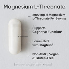 Sports Research magnesium L-Threonate capsules ready for daily use.