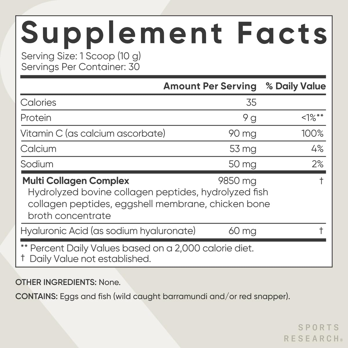 Sports Research Multi Collagen in smoothie bowl for easy nutrition.