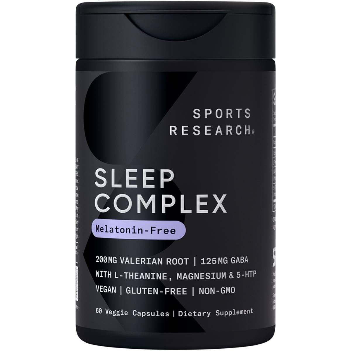Sports Research Sleep Complex bottle showing label for restful nights