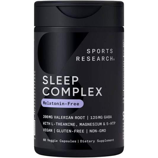 Sports Research Sleep Complex bottle showing label for restful nights