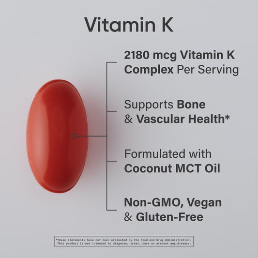 Sports Research Vitamin K Multi-Spectrum capsule close-up, plant-based delivery for vegan use
