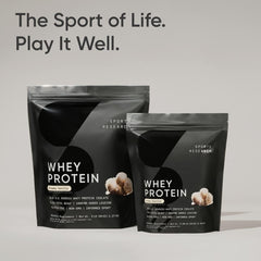 Sports Research Whey Protein Isolate vanilla coffee addition for a protein-boosted morning.