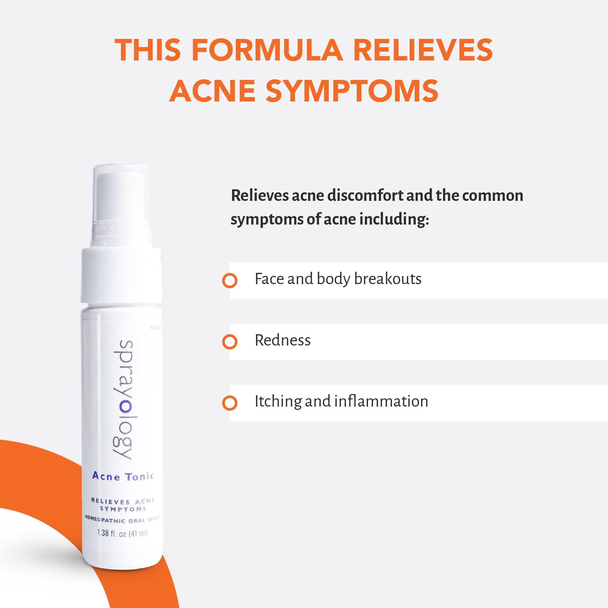 Bottle cap close-up of Sprayology Acne Tonic for discreet use.