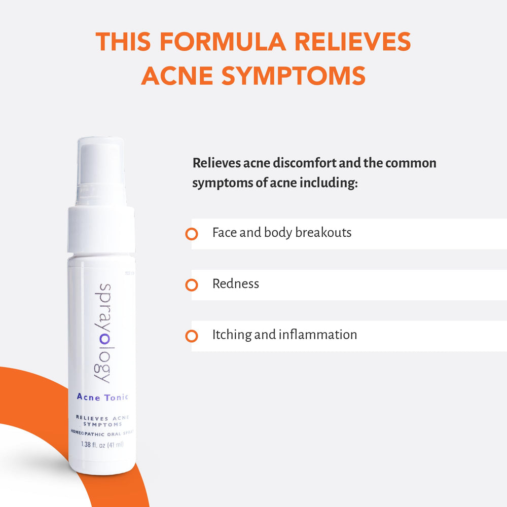 Bottle cap close-up of Sprayology Acne Tonic for discreet use.