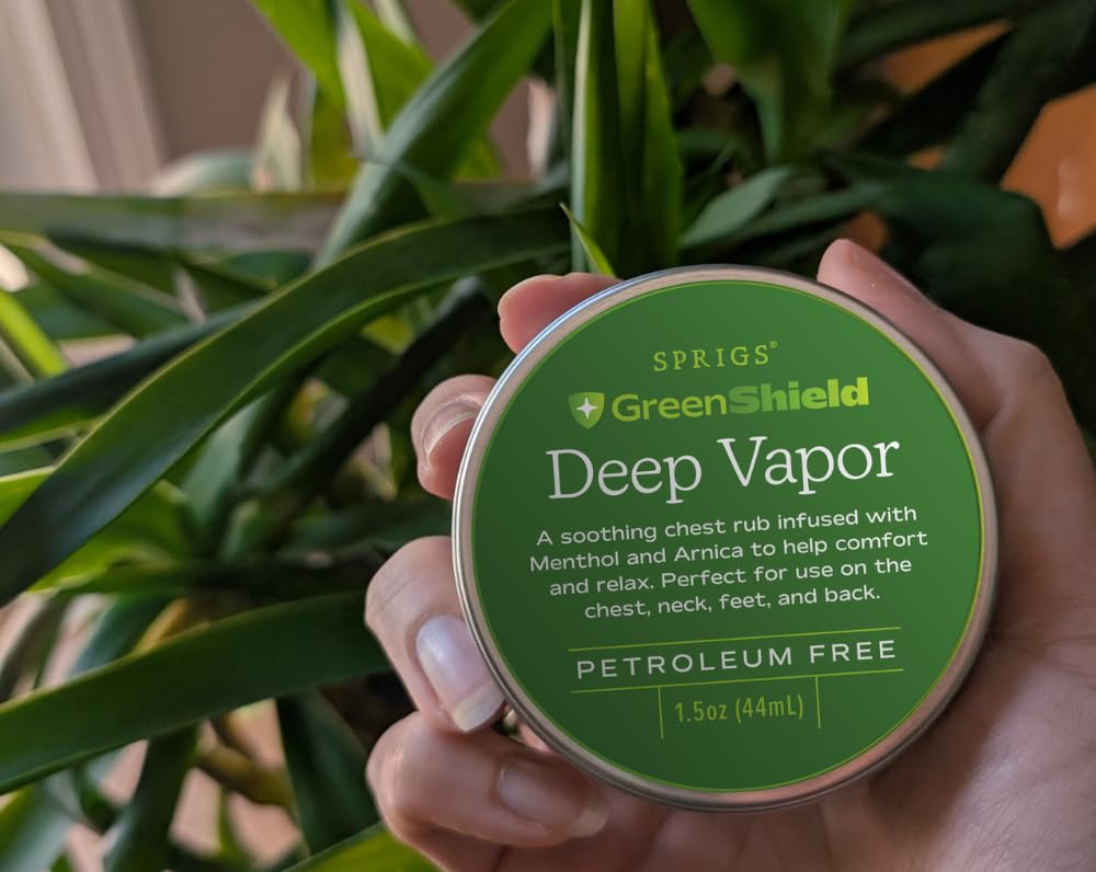 SPRIGS Deep Vapor organic olive oil and beeswax texture for smooth application.
