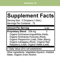 Travel-friendly SPRIGS Immuno-X bottle in compact case.