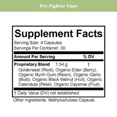 SPRIGS Pro-Fighter usage scene with water glass and capsules ready.