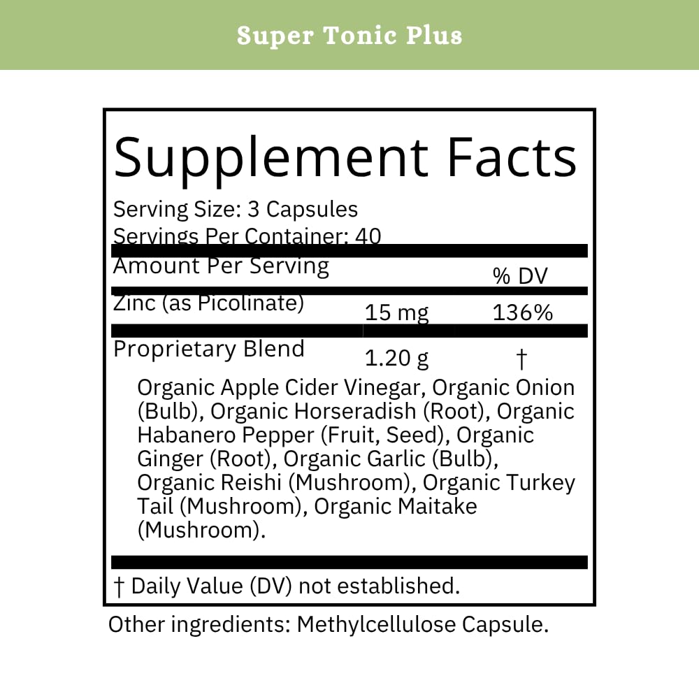 SPRIGS Super Tonic Plus lifestyle image promoting everyday immune support