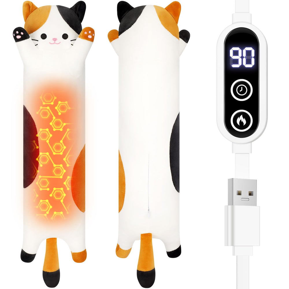 Sprinqdawin Calico Cat Heating Pad fabric texture for cozy warmth and comfort.