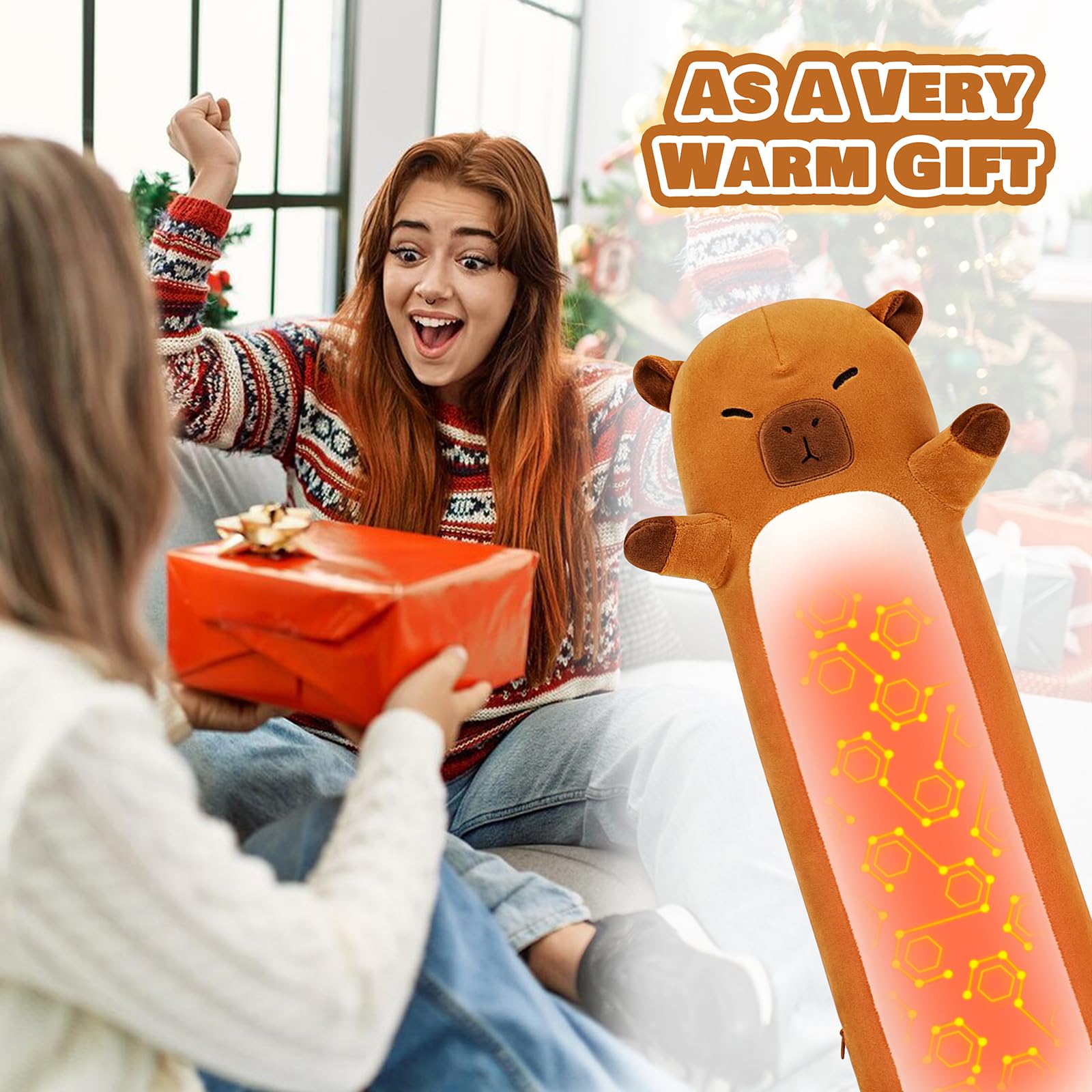 Soft brown Sprinqdawin Capybara plush doubles as decor buddy.