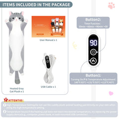 Sprinqdawin Cat Heating Pad soft fabric close-up shows skin-friendly comfort.