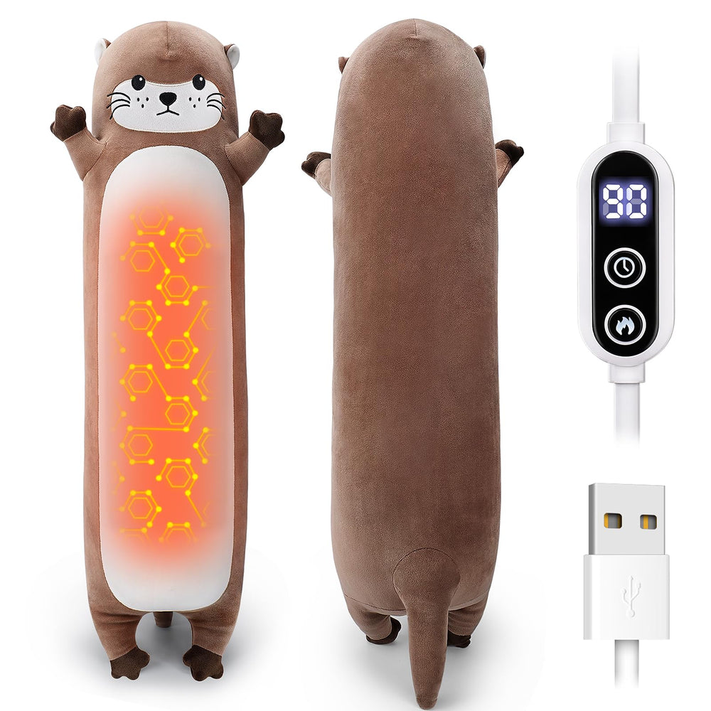 Sprinqdawin Otter heating pad front view showing plush design for cozy warmth